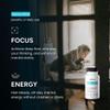 JustFloow Genius Mind Nootropic Brain Supplement, Support Cognitive Function, Energy Levels, Focus & Memory Function - 17 Brain Boosting Ingredients Including Lions Mane, Bacopa, Ginkgo & Vitamin B12 view 4