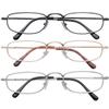 Spring Hinge Reading Glasses, 3 Pack, 1.50X, Gold/Chrome/Silver view 1