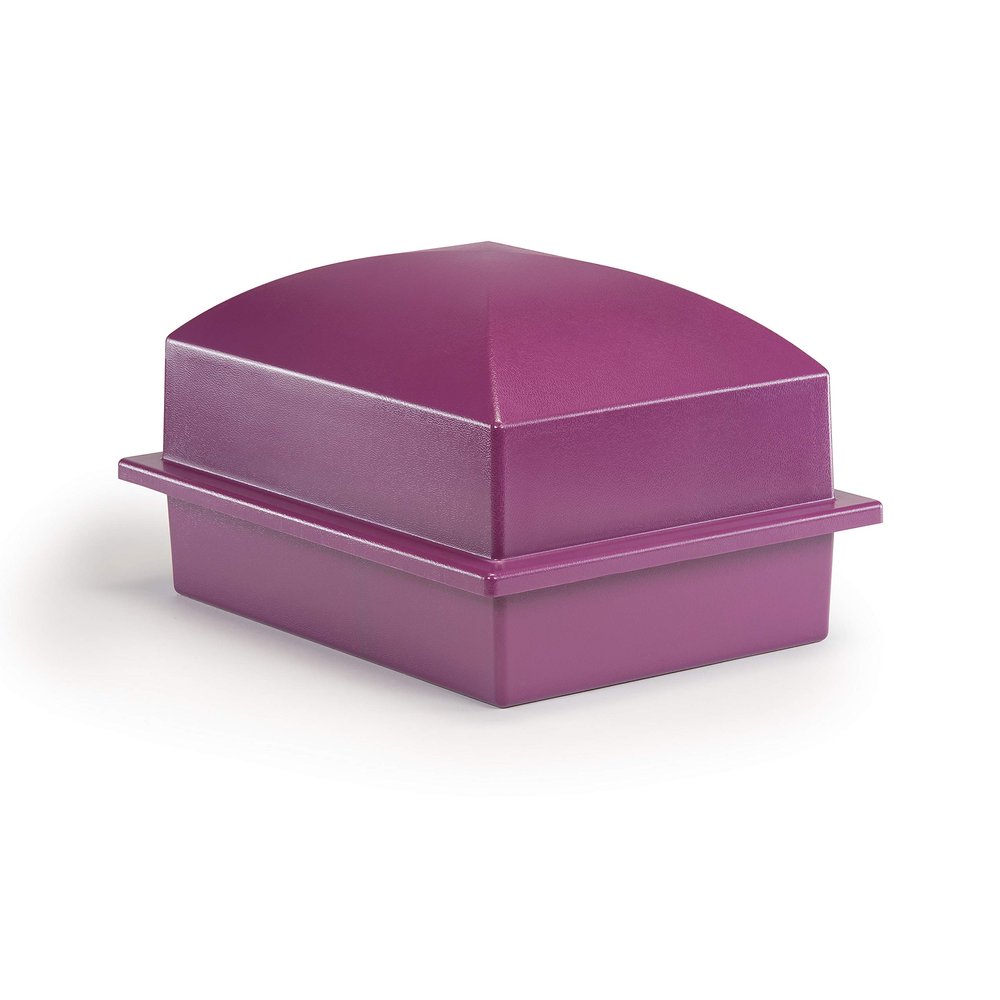 Crowne Vault Urn Vault for Underground Burial | Fortified Container to Hold Adult Human Ashes and Cremation Urns for Cemetery and Ground Burial | Made in The USA (Regent, Purple)
