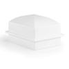 Crowne Vault Urn Vault for Underground Burial | Fortified Container to Hold Adult Human Ashes and Cremation Urns for Cemetery and Ground Burial | Made in The USA (Regent, White) view 1