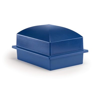 Crowne Vault Urn Vault for Underground Burial | Fortified Container to Hold Adult Human Ashes and Cremation Urns for Cemetery and Ground Burials | Made in The USA (Regent, Navy)