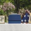 Crowne Vault Urn Vault for Underground Burial | Fortified Container to Hold Adult Human Ashes and Cremation Urns for Cemetery and Ground Burials | Made in The USA (Regent, Navy) view 2