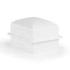 Crowne Vault Compact Urn Vault for Underground Burial | Fortified Urn Vaults to Hold Small Cremation Urns for Adult Ashes for Cemetery and Ground Burials | Made in The USA (Coronet, White) view 1