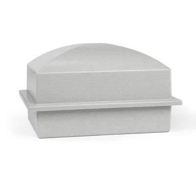 Crowne Vault Urn Vault for Underground Burial | Fortified Container to Hold Adult Human Ashes and Cremation Urns for Cemetery and Ground Burial | Made in The USA (Regent, Granite Grey)