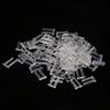 100pcs Rimless Frame Sleeves, Clear Plastic Compression Sleeves/Plugs for Rimless Glasses Fixing Tools(pack of 100) (1.5 * 0.8 * 7.0mm) view 1