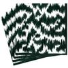 Caspari Modern Moir Paper Dinner Napkins in Black - Four Packs of 20 view 1