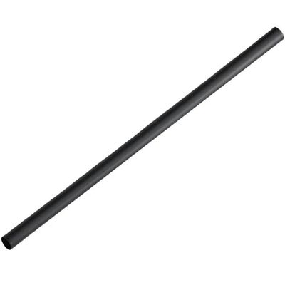 7 3/4' Unwrapped Paper Straw, Black