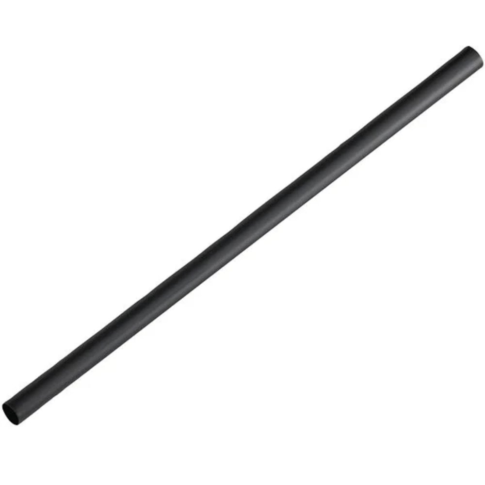 7 3/4' Unwrapped Paper Straw, Black