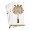 Caspari Grand Palms Paper Guest Towel Napkins in Black - Four Packs of 15 view 1