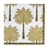Caspari Grand Palms Paper Luncheon Napkins in Black - 20 Per Package view 1