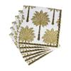 Caspari Grand Palms Paper Luncheon Napkins in Black - 20 Per Package view 2