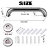 12 Inch Anti Slip Shower Grab Bar 2 Pack, Munzong Stainless Steel Bathroom Grab Bar, Satin Brushed Nickel Bathroom Balance Bar,Safety Hand Rail Support Elderly Senior Assist Handle view 2