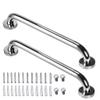 16 Inch Stainless Steel Shower Grab Bar 2 Pack, Munzong Balance Handrail Shower Bar - Bathroom, Bathtub Mounted Safety Hand Support Rail, Handicap, Elderly, Disabled, Injury, Senior Assist Bath Handle view 1