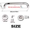 16 Inch Anti Slip Shower Grab Bar, Munzong Stainless Steel Bathroom Grab Bar, Satin Brushed Nickel Knurled Bathroom Balance Bar,Safety Hand Rail Support Handicap Elderly Senior Assist Bath Handle view 2