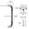 12 Inch Stainless Steel Chrome Shower Grab Bar, ZUEXT Bathroom Balance Bar, Safety Hand Rail Support, Handicap Elderly Injury Senior Bath Assist Handle view 2