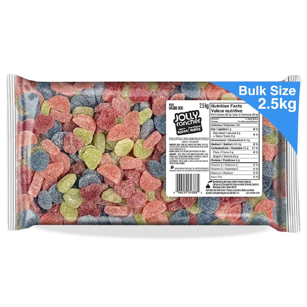 Jolly Rancher Fruity Sours Gummies, 2.5kg/5.5 lbs. Bag