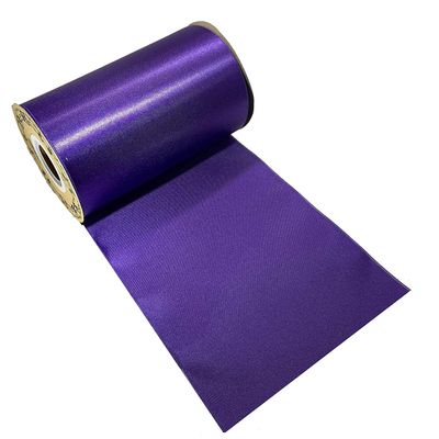 Grand Opening Ceremony Purple Ribbon - 6" x 25 Yards, Double Wide, Satin, Cancer Awareness, Dcor, Wreath, Store Front, Indoor Display, Birthday, Christmas, Mardi Gras, Easter