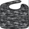 Adult Bibs for Eating: Reusable Bib with Crumb Catcher Pocket - For Men and Women (Gray Camo) view 1