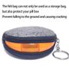 2PCS INVODA Pill Cases Weekly Pill Organizer 7 Day Pill Box with 1Pcs Felt Storage Pouch Small Cute Pill Container view 2