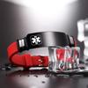 MOWOM Medical Bracelet Custom Engraved Silicone Adjustable Sport ID Identification Alert for Men Women Stainless Steel Bundle with Emergency Card Holder (Red, Autism Awareness) view 4