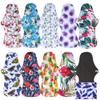 10 Pcs Resuable Heavy Flow Menstrual Pads Set, Including 1Pc Mini Wet Bag + 9Pcs Bamboo Charcoal Heavy Flow Waterproof Mama Cloth Sanitary Napkins Menstrual Pads view 1
