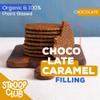 Stroop Club Organic Chocolate Infused Stroopwafel Caramel Treats | Vegan, Plant-Based and Dutch-Approved Indulgence - 12 Chocolate Waffle cookies (6 Pack of 2) view 3