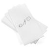 AMERICAN HOMESTEAD Disposable Hand Towels - Silver Foil Monogrammed Guest Napkins - Linen-Like Bathroom Paper Towels for Guests - Perfect Wedding and Party Napkins - 50 Count (Silver N) view 1