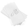 AMERICAN HOMESTEAD Disposable Hand Towels - Silver Foil Monogrammed Guest Napkins - Linen-Like Bathroom Paper Towels for Guests - Perfect Wedding and Party Napkins - 50 Count (Silver R) view 1