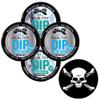 TeaZa Herbal Pouch Cool Mint, Wintergreen Chill 4 Can Variety Pack with DC Crafts Nation Skin Can Cover - Jolly Roger view 1