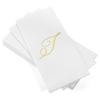 AMERICAN HOMESTEAD Disposable Hand Towels - Gold Foil Monogrammed Guest Napkins - Linen-Like Bathroom Paper Towels for Guests - Perfect Wedding and Party Napkins - 50 Count (Gold T) view 1