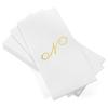 AMERICAN HOMESTEAD Disposable Hand Towels - Gold Foil Monogrammed Guest Napkins - Linen-Like Bathroom Paper Towels for Guests - Perfect Wedding and Party Napkins - 50 Count (Gold N) view 1
