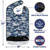 Adult Bibs for Eating: Reusable Bib with Crumb Catcher Pocket - For Men and Women (Blue Camo) view 2