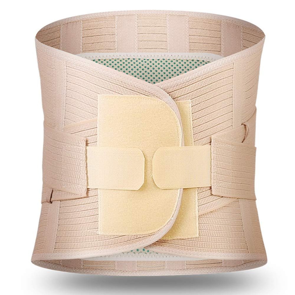 ZFF Lower Back Brace Lumbar Support Waist Compression Belt for Men and Women Sciatica Scoliosis and Herniated Disc Pain Relief (Size : L)