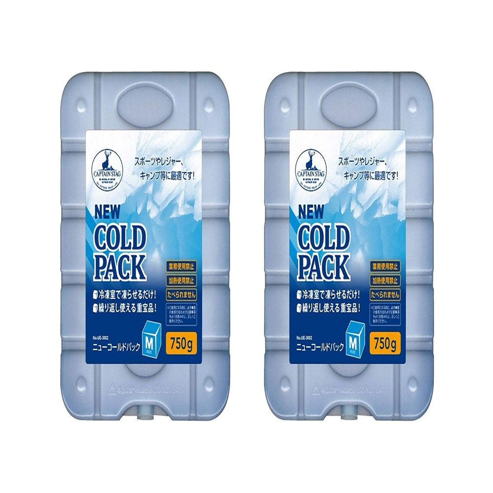 CAPTAIN STAG UZ-13189 Cold Packs, Medium Size, 25.4 oz (750 g), Set of 2