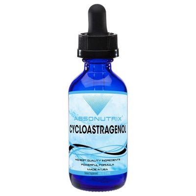 Absonutrix Cycloastragenol 98% 5mg, 4 Fl Oz Liquid Bottle, 120 Highly Potent Servings, High Bioavailability, Quick Absorption, GMP-Certified, Non-GMO, Cruelty-Free Products, Made in USA