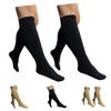 HealthyNees Closed Toe 15-20 mmHg Compression Plus Size Big Wide Leg Calf Socks (Black 2 Pairs, 5X-Large) view 1