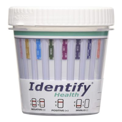Identify Health 12 Panel Urine Drug Test Cup with TCA - 100 Pack