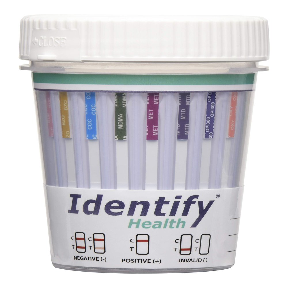 Identify Health 12 Panel Urine Drug Test Cup with TCA - 100 Pack