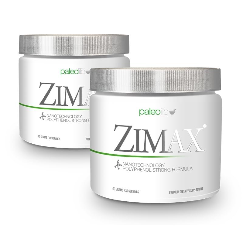 ZIMAX Super ANTIOXIDANT - 100% Natural - High Absorption Curcumin, Rosemary Extract, Grape Seed Extract, Olive Leaf Extract ORAC 3,451,770 (Canister) 90 Grams (2-Pack)