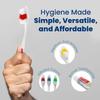 Variety Savings 1000 Toothbrushes Bulk Wholesale Quantity Standard Size, Dental Care Toiletries, Medium Soft Bristles, Individually Wrapped, Homeless Care, Disposable Use, Hotels, Travel, view 3
