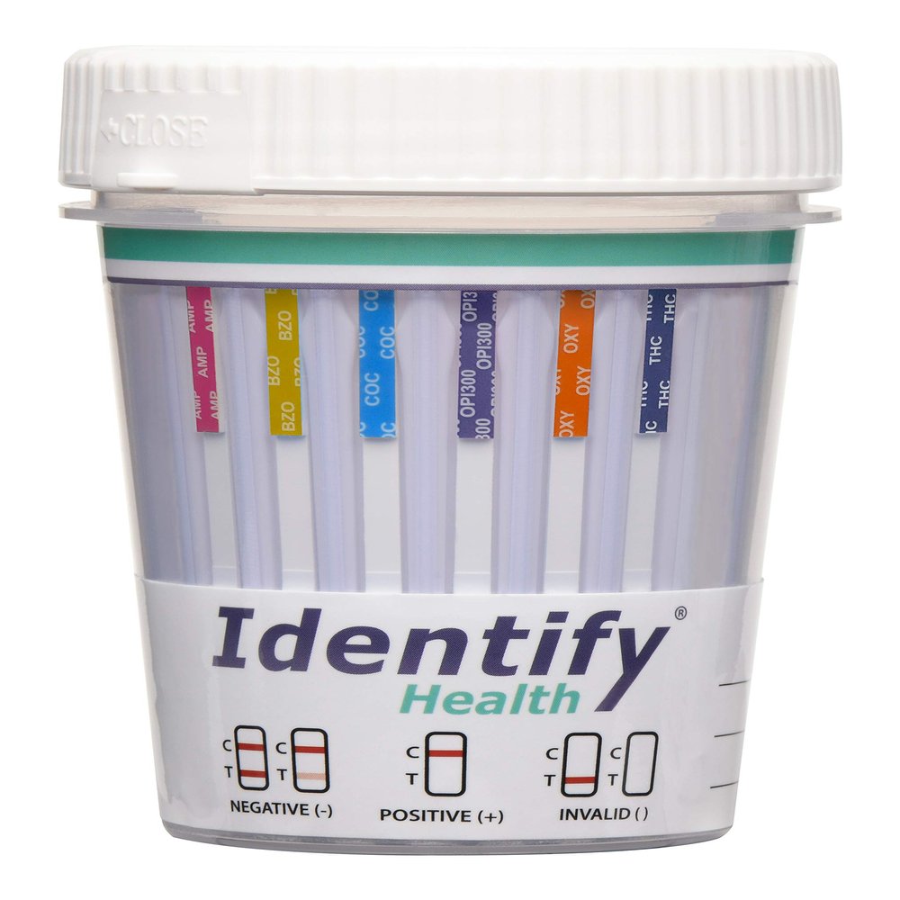 Identify Health 6 Panel Urine Drug Test Cup - 200 Pack