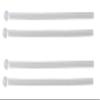 NicelyFit Silicone Rubber Ear Socks Tips Sleeves for Thin Needle Metal Wire Temple Legs Eyeglass Glass TT004 (Transparent - 2 Pairs) view 1