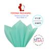 Aqua Blue Tissue Paper Squares, Bulk 10 Sheets, Premium Gift Wrap and Art Supplies for Birthdays, Holidays, or Presents by Feronia packaging, Large 15 Inch x 20 Inch Made in USA view 3