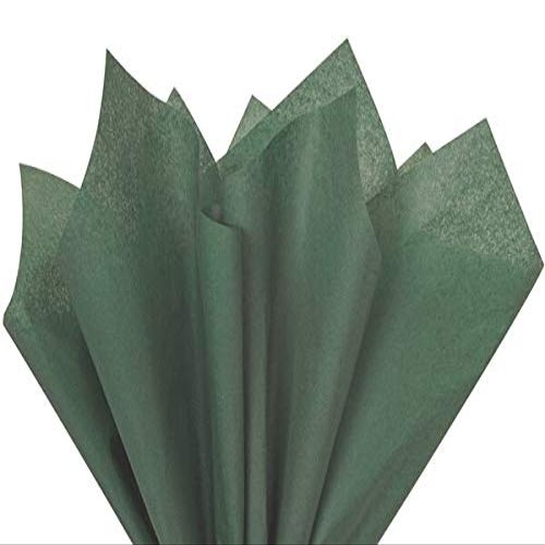 Forest Green Tissue Paper Squares, Bulk 10 Sheets, Premium Gift Wrap and Art Supplies for Birthdays, Holidays, or Presents by Feronia packaging, Large 15 Inch x 20 Inch Made in USA