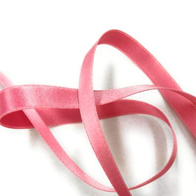 1/4 inch Double Faced Nylon Satin Ribbon - 50 Yard Spool, Made in Japan Perfect for Wedding Decor, Wreath, Baby Shower,Gift Package Wrapping Etc. (Light Mauve Chae-28)