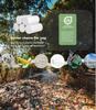 1.2 Gallon Compostable Trash Bags, Small Trash Bags for bathroom office kitchen, Strong Small Garbage Bags fit 4.5-5 Liter Trash Can,1 Gallon-1.5 Gallon,White Compost Bags view 2
