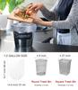 1.2 Gallon Compostable Trash Bags, Small Trash Bags for bathroom office kitchen, Strong Small Garbage Bags fit 4.5-5 Liter Trash Can,1 Gallon-1.5 Gallon,White Compost Bags view 3