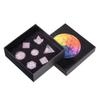 rockcloud Rose Quartz Platonic Solids Sacred Geometry with Merkaba Star Set, Healing Crystal Faceted Gemstones for Meditation Reiki Balancing, Pack of 7 view 4