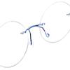 Fuisetaea Rimless Round Reading Glasses Titanium Lightweight Readers Eyeglasses Men Women +3.75 Strength view 4