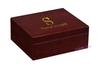 Personalized Engraved Cherry Wood Cigar Humidor 25-50 Cigars view 1
